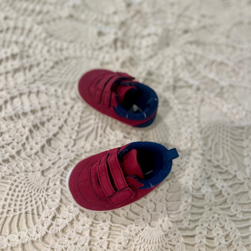 Carter's Red and Navy Baby Shoes